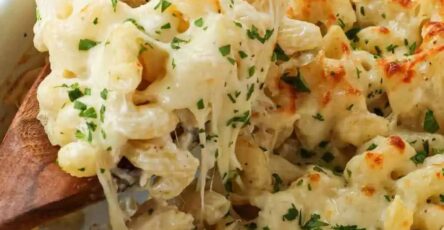 Chicken Alfredo Bake