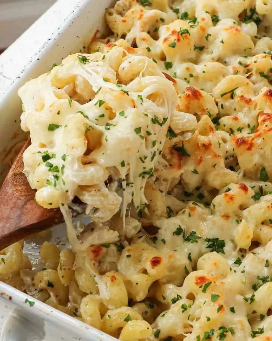 Chicken Alfredo Bake