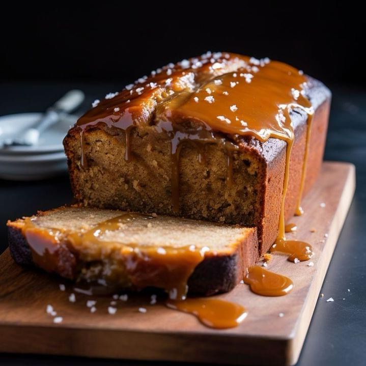 Salted Caramel Banana Bread