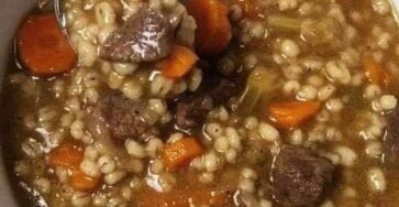 BEST EVER BEEF AND BARLEY SOUP