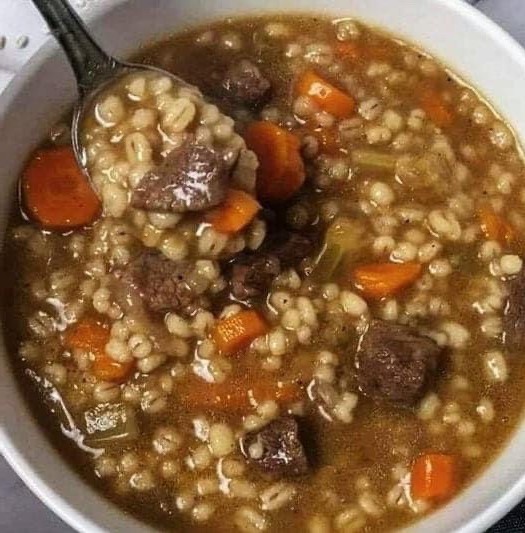 BEST EVER BEEF AND BARLEY SOUP