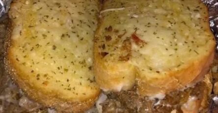 Steak and Cheese Garlic Toast