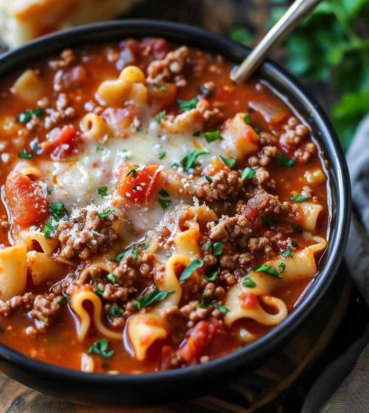 Slow Cooker Lasagna Soup