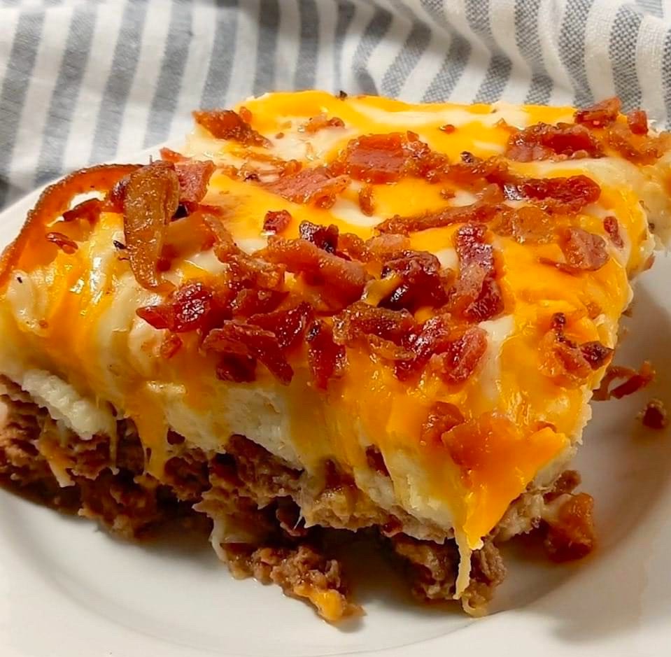 COWBOY MEATLOAF AND POTATO CASSEROLE