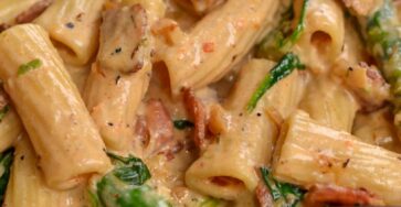 BACON ASPARAGUS CAJUN PASTA