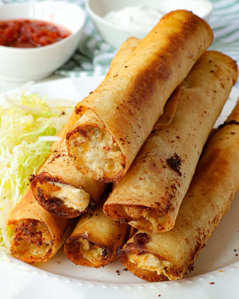 HOMEMADE CHICKEN TAQUITOS