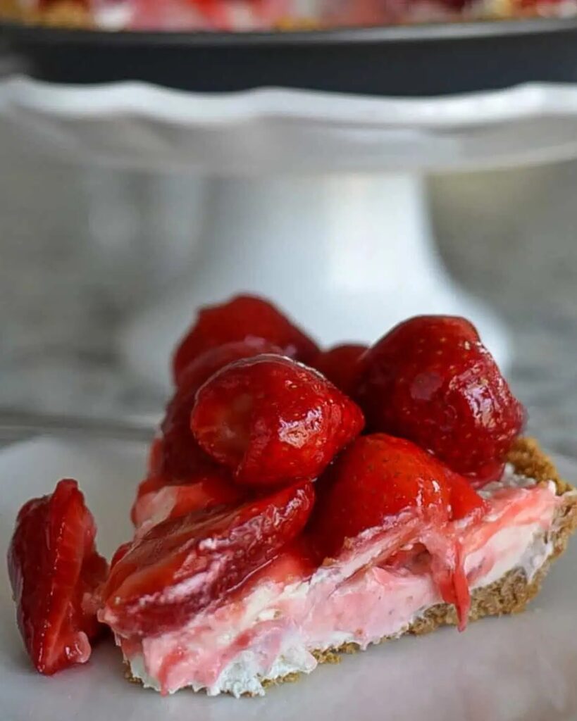 STRAWBERRY CREAM CHEESE PIE