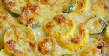 ZUCCHINI GRATIN WITH YELLOW SQUASH