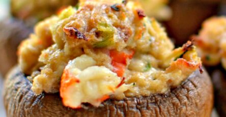 CRAB STUFFED MUSHROOMS