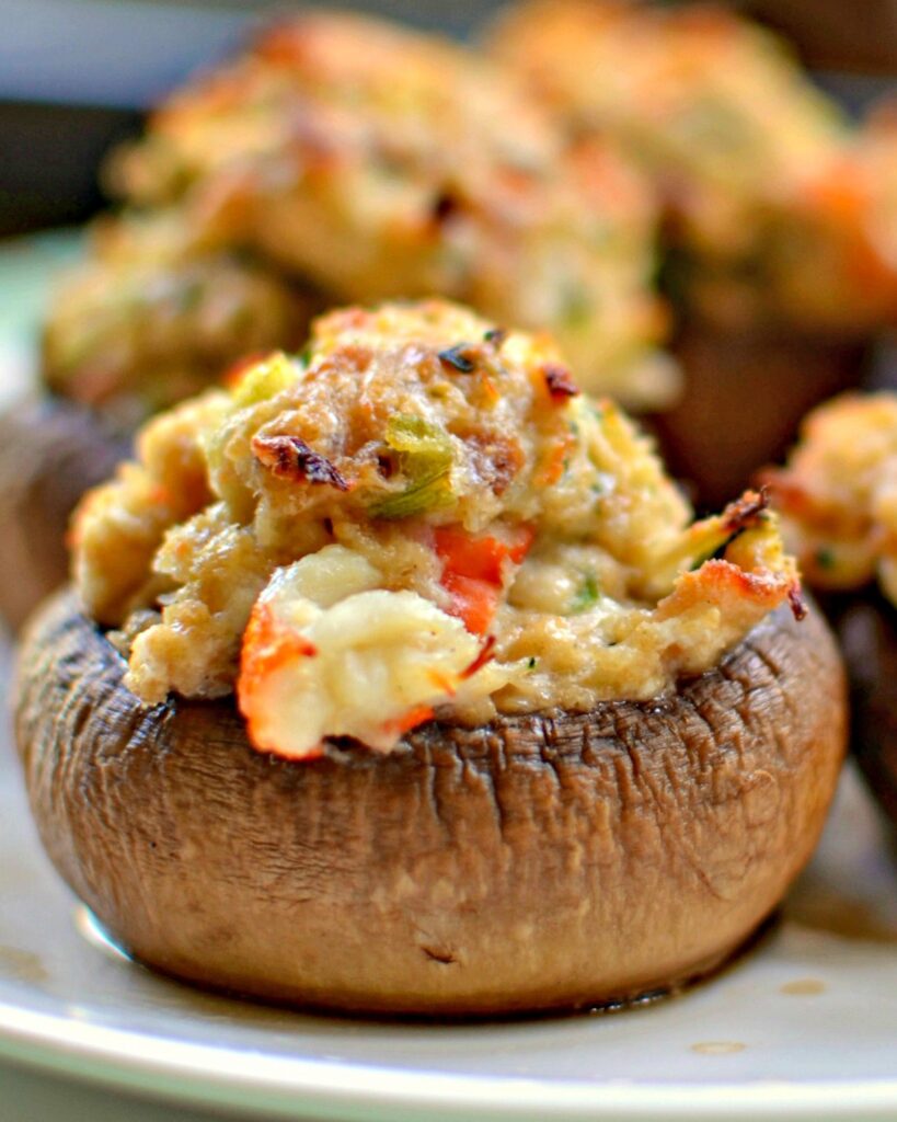 CRAB STUFFED MUSHROOMS