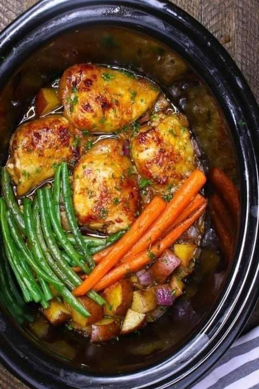 Slow Cooker Honey Garlic Chicken