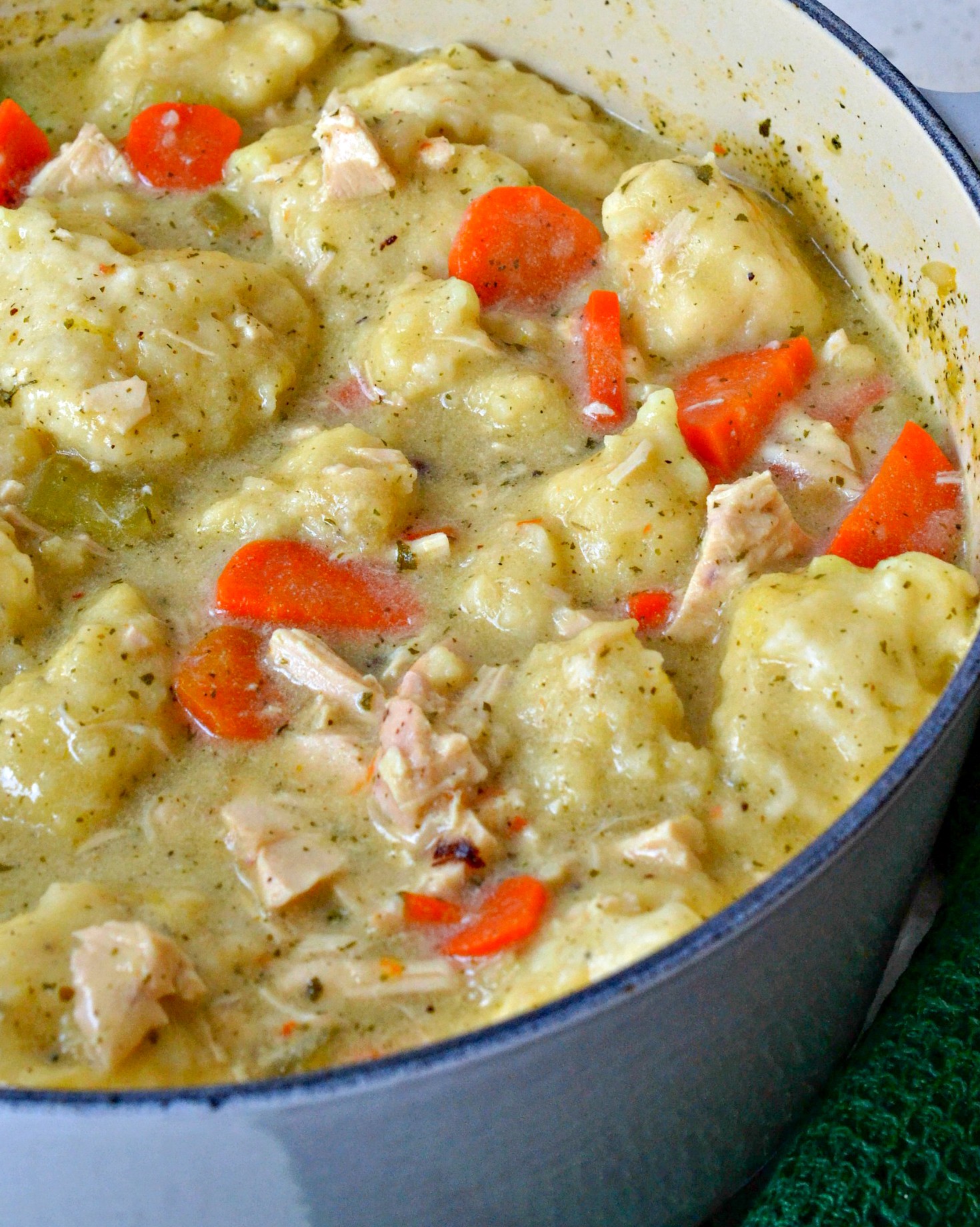 CHICKEN AND DUMPLING SOUP