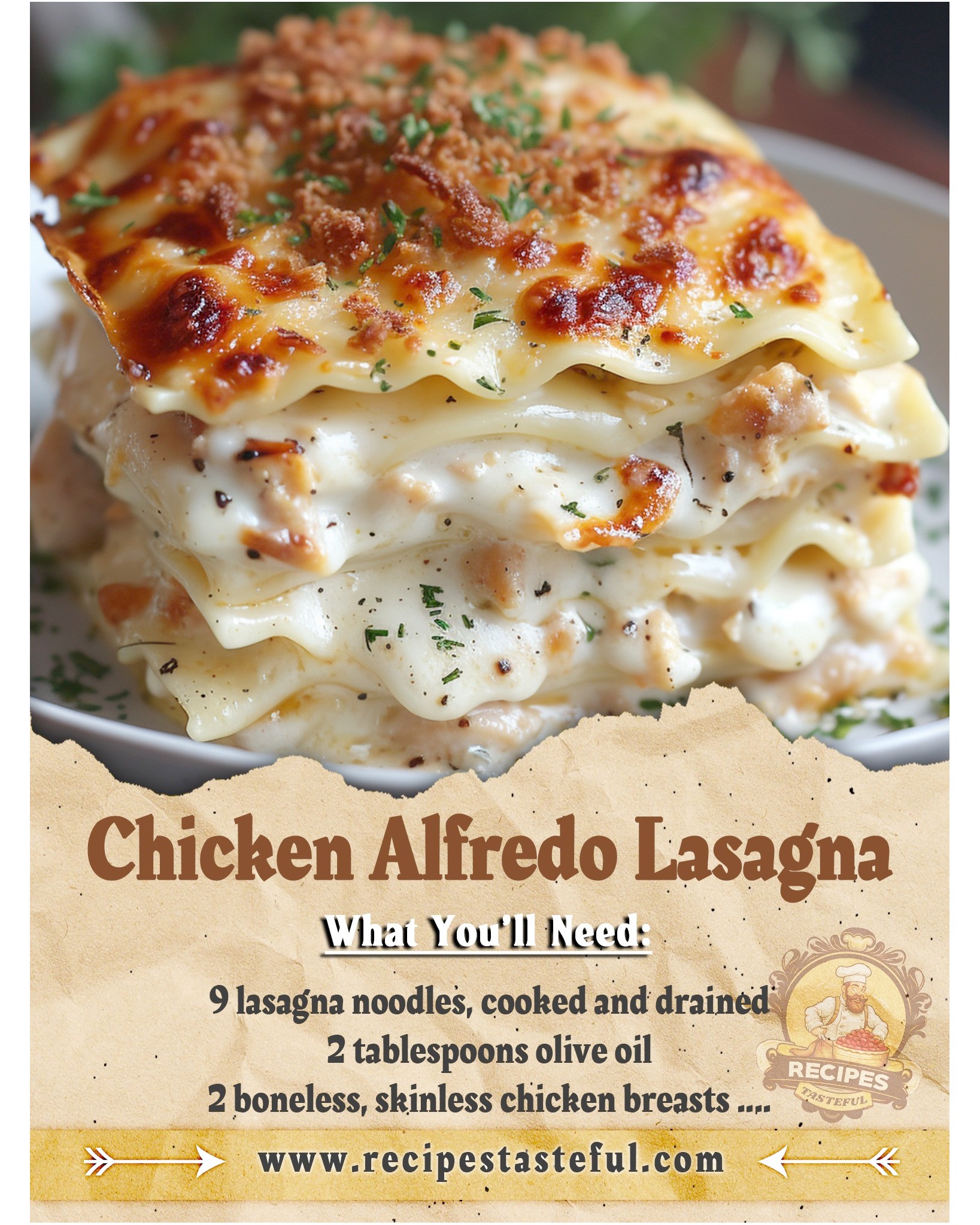 Chicken Alfredo Lasagn