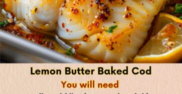 Lemon Butter Baked Cod