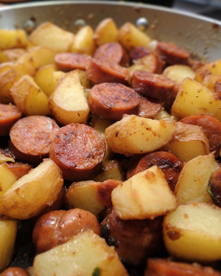 Southern Fried Potatoes & Sausages