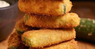 Cheese Stuffed Fried Pickles