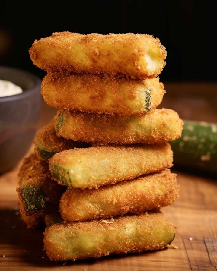 Cheese Stuffed Fried Pickles