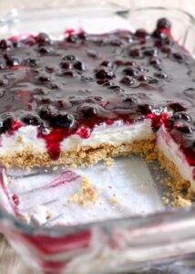 No Bake Blueberry Cheesecake