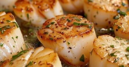 Seared Scallops in Garlic Butter Sauce