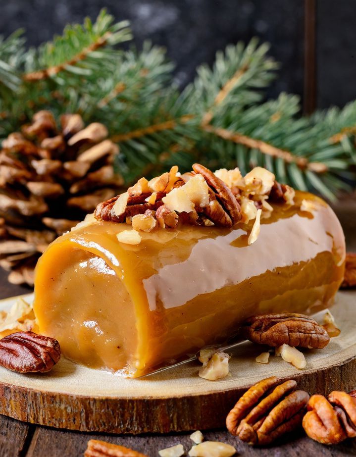 Butterscotch Yule Log