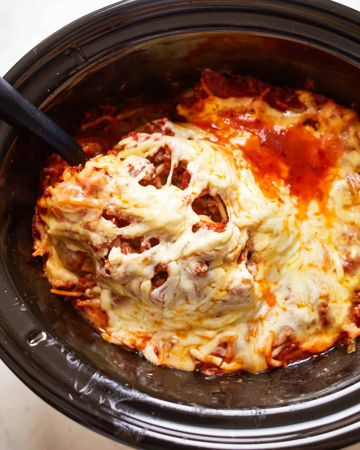 Crock Pot Spaghetti Casserole