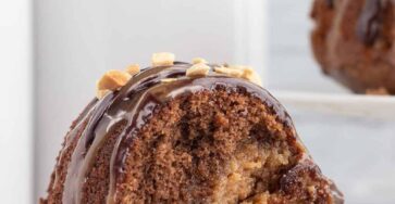 CHOCOLATE PEANUT BUTTER BUNDT CAKE