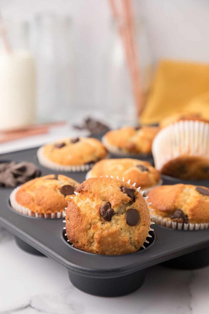 CHOCOLATE CHIP CAKE MIX MUFFINS