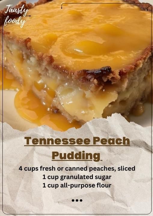 Tennessee Peach Pudding