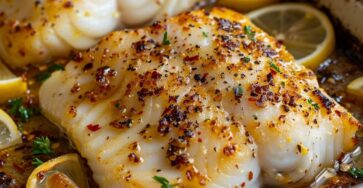 Lemon Butter Baked Cod