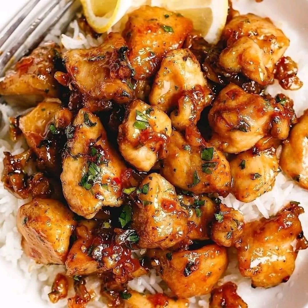 Honey Garlic Chicken Bites