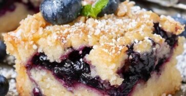 Blueberry Buckle with Brown Sugar Topping