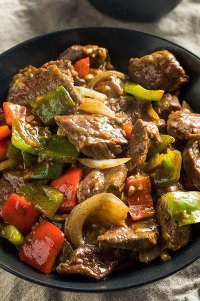 Slow Cooker Pepper Steak Recipe