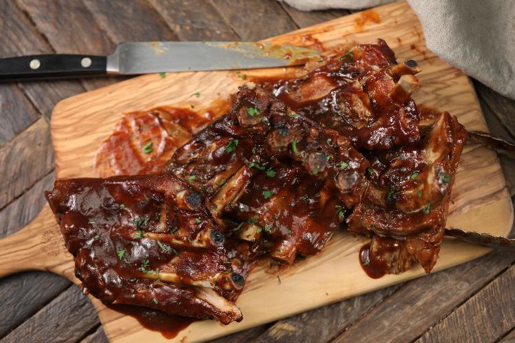 Slow Cooker Root Beef BBQ Pork Ribs