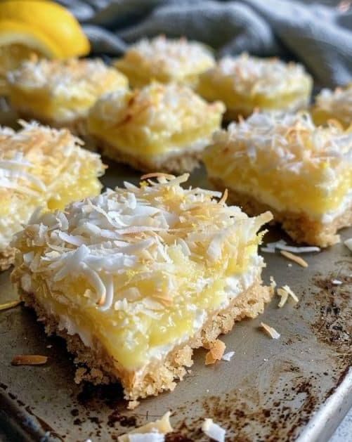 Lemon Coconut Cream Squares