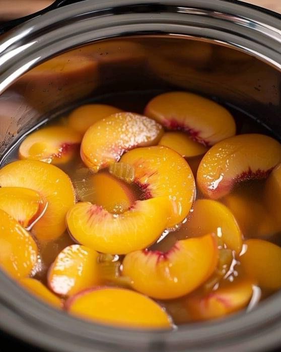 Simple Peach Cobbler that Cooks Slowly