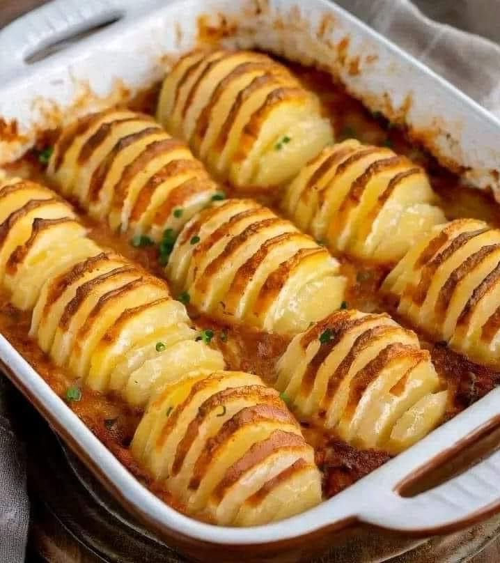 Hasselback Scalloped Potatoes