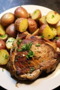 Slow Cooker Ranch Pork Chops & Potatoes