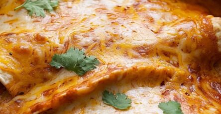 Slow Cooker Chicken Enchilada Casserole