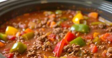 Slow Cooker Stuffed Bell Pepper Soup