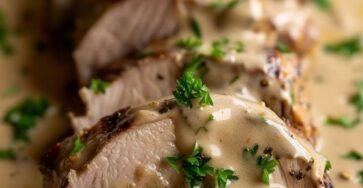 Slow Cooker Pork Tenderloin with Creamy Dijon Sauce