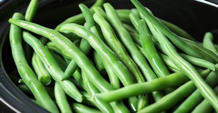 Easy Peasy Slow Cooker Braised Green Beans