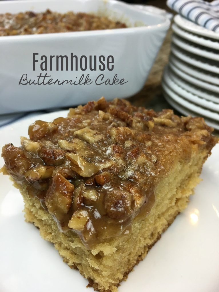 FARMHOUSE PECAN BUTTERMILK CAKE