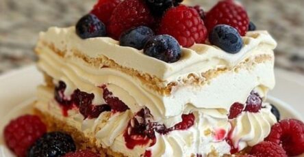 Lemon Berry Ritz Icebox Cake