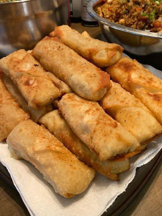 Crab Rangoon Egg Rolls