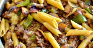 PHILLY CHEESESTEAK PASTA