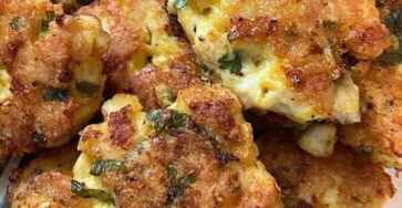 Cheesy Chicken Fritters