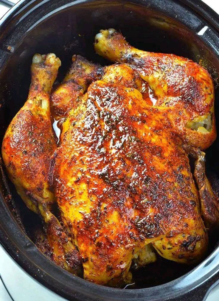 Slow Cooker Rotisserie Chicken