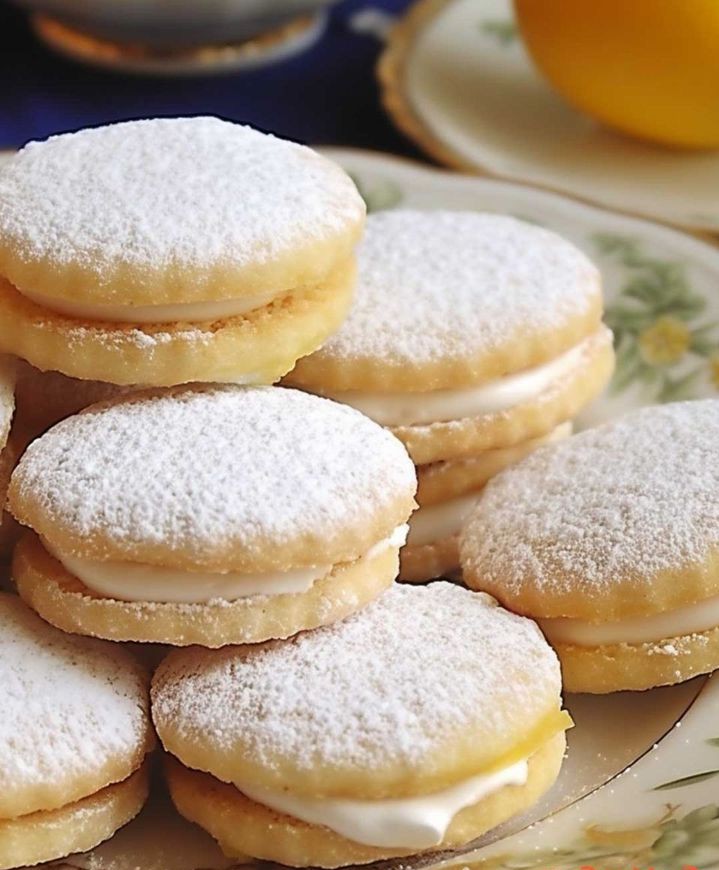 Polish Lemon Sandwich Tea Cookies