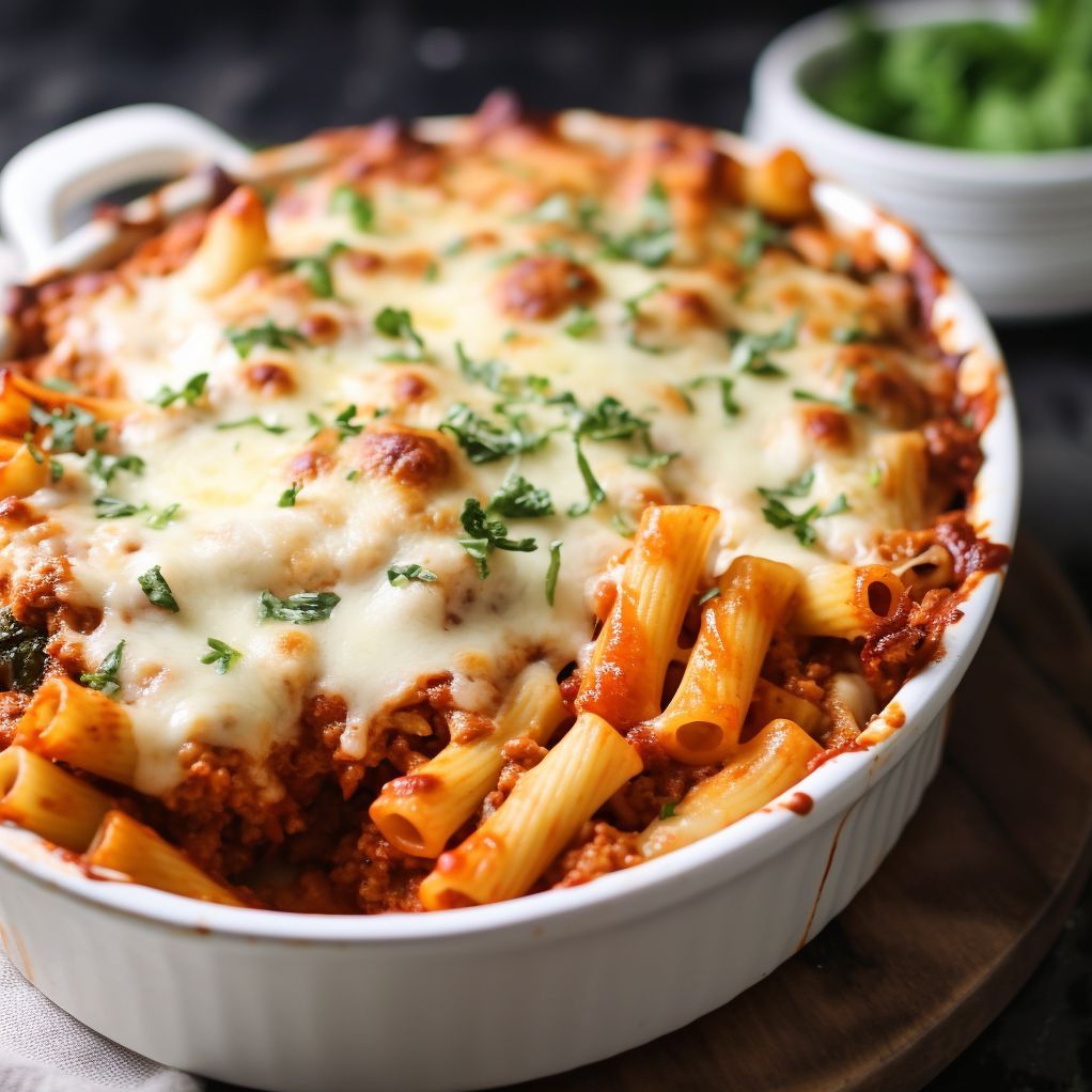 BAKED ZITI WITH ITALIAN SAUSAGE CASSEROLE