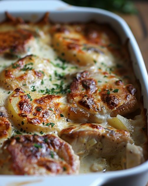 Scalloped Potato Pork Chop Casserole